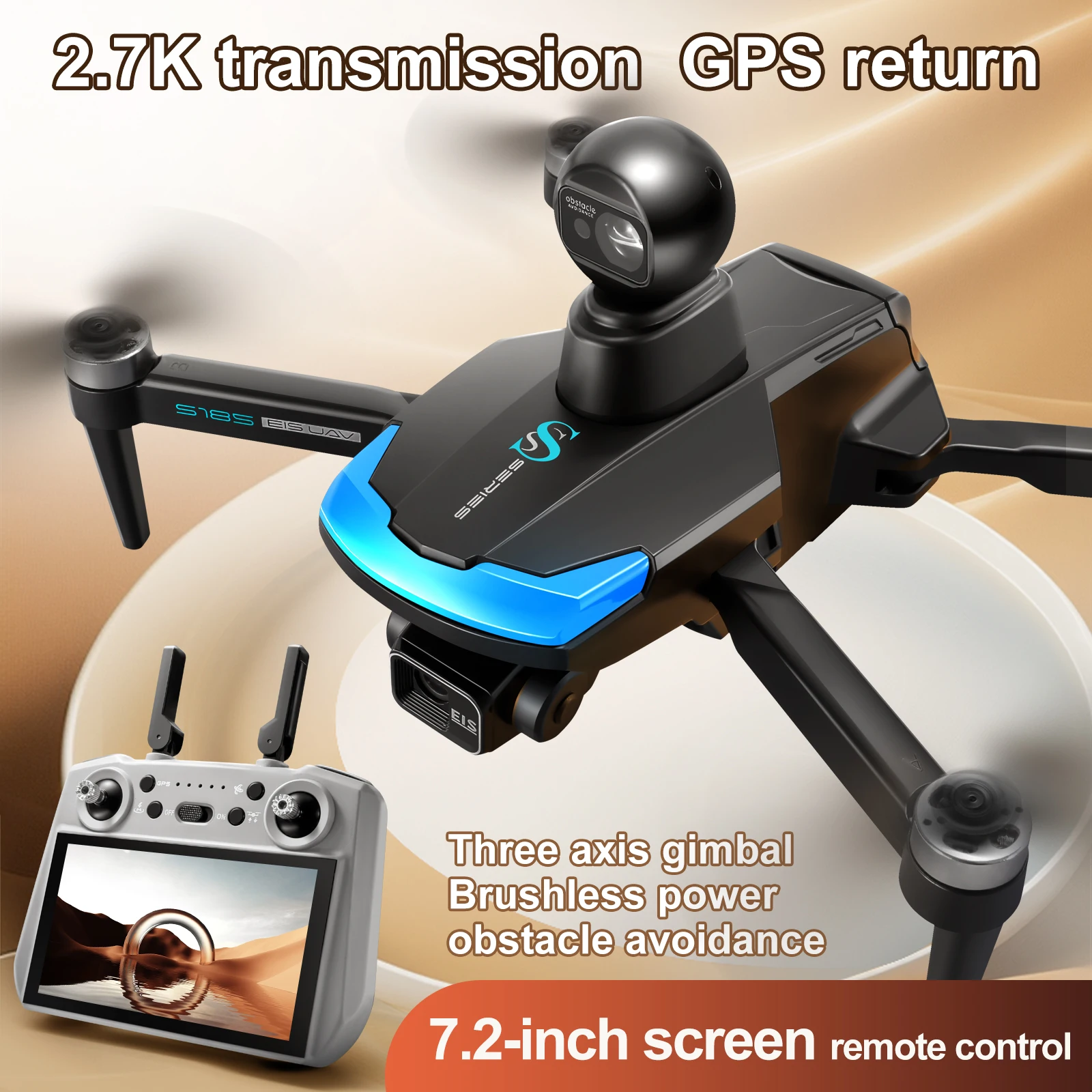 S185 Professional Drone 2.7K H - Drone Gimbal 3 Axis reseña y precio