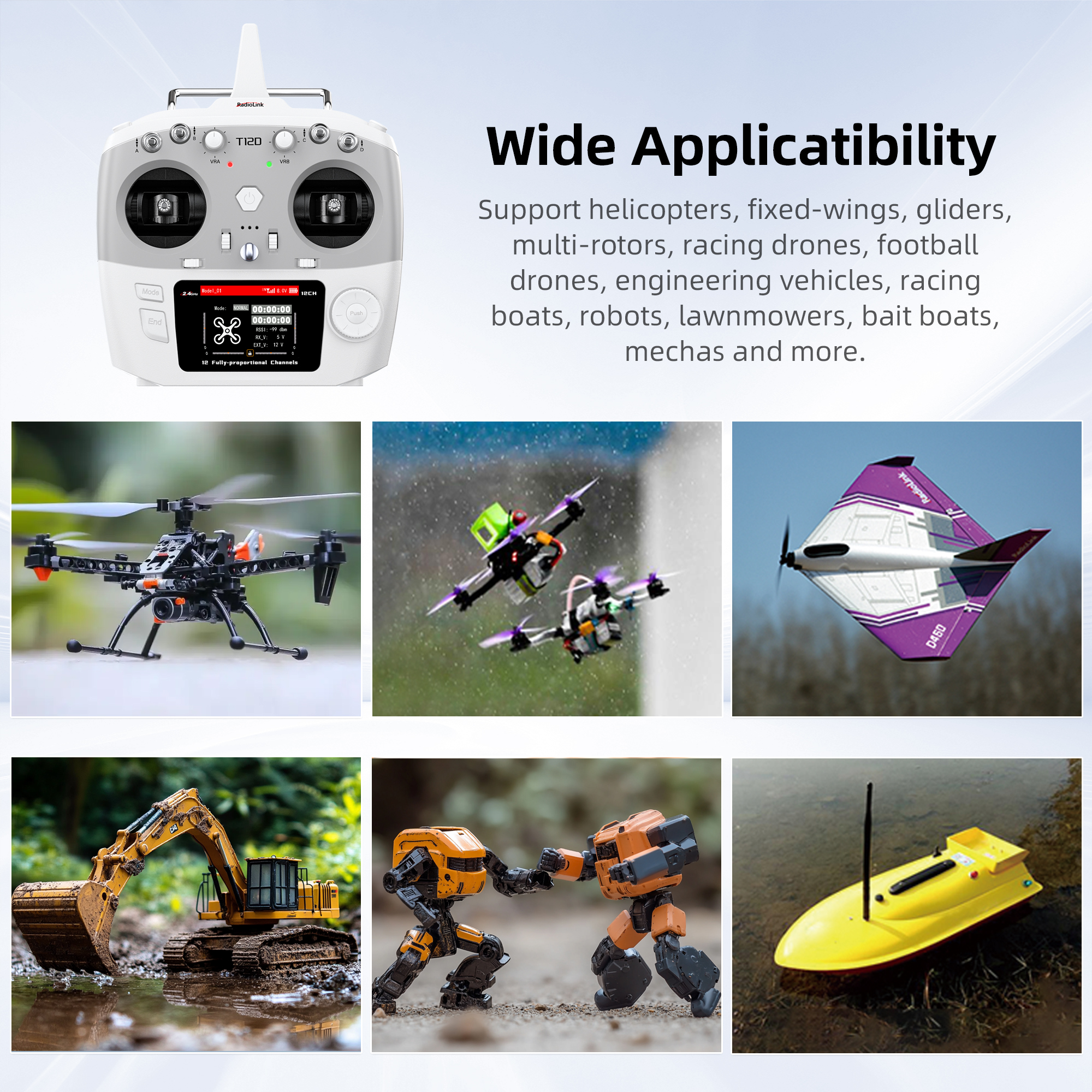 Radiolink T12D ELRS 12 Channel - Drone Gimbal Controller reseña y precio