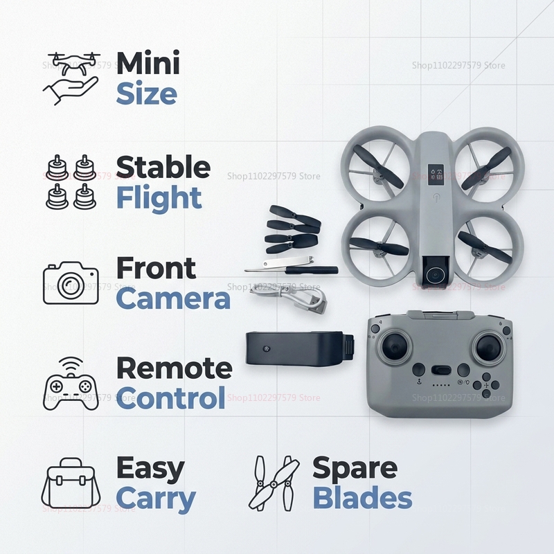 Mini Drone with 8K HD Camera F - Drone Gimbal Brushless reseña y precio