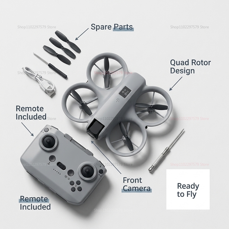 Mini Drone with 8K HD Camera F - Drone Gimbal Brushless reseña y precio