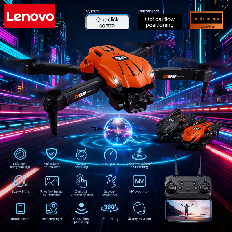 Lenovo D88 Drone 8K Aerial HD  - Drone Gimbal 2 Axis reseña y precio