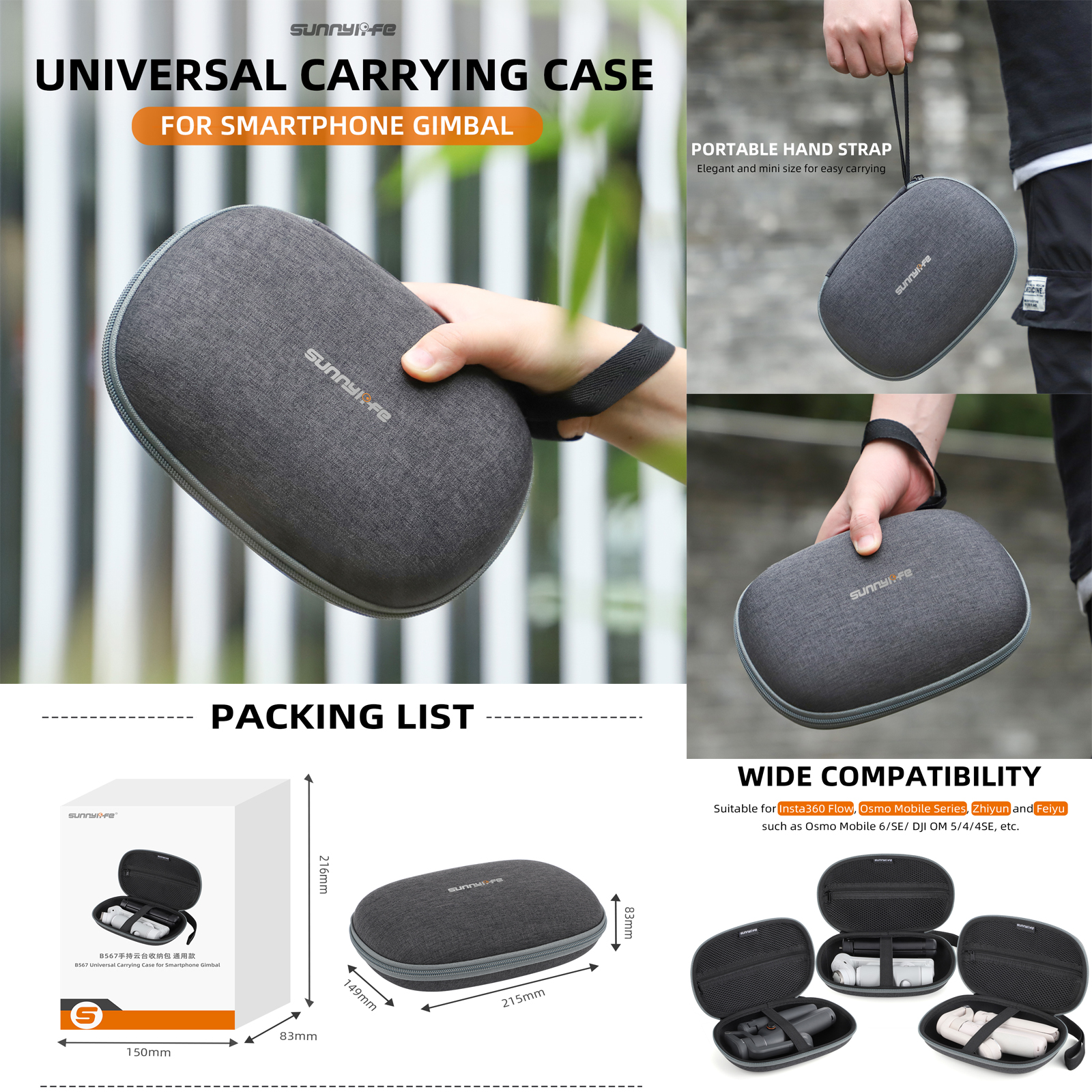 Sunnylife Hard Case Protective - Drone Gimbal For Insta360 reseña y precio