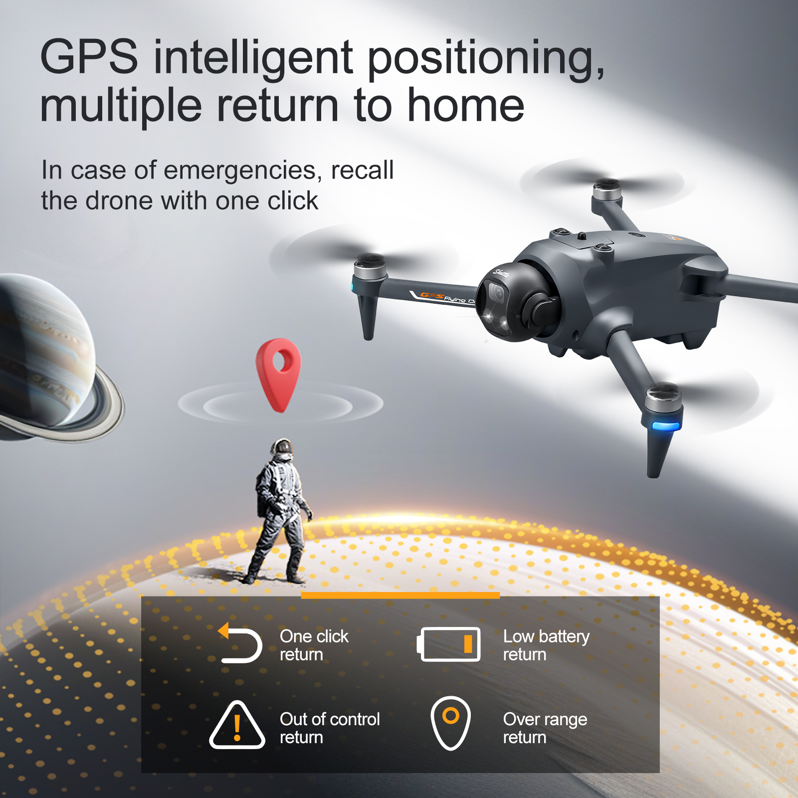 YL059 FPV GPS Quadcopter Drone - Drone Gimbal 2 Axis reseña y precio