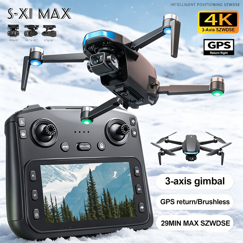 New S-X1 MAX Drone GPS 8K Prof - Drone Gimbal Brushless reseña y precio